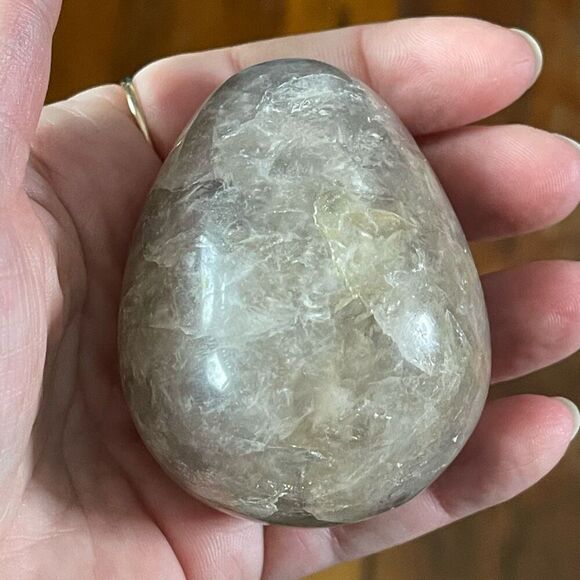 Smoky Quartz egg crystal 2.5” medium  stone healing feng shui - Picture 9 of 15